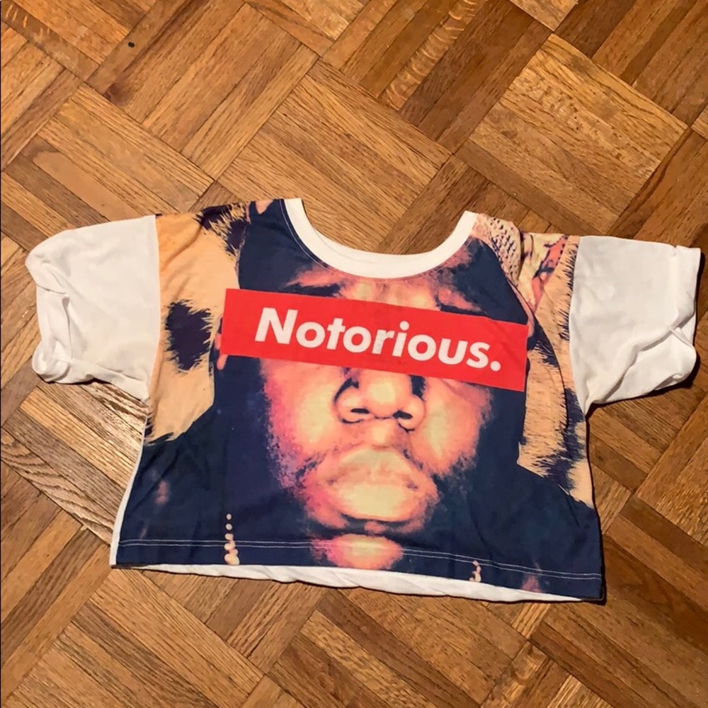 Notorious BIG crop top size M.